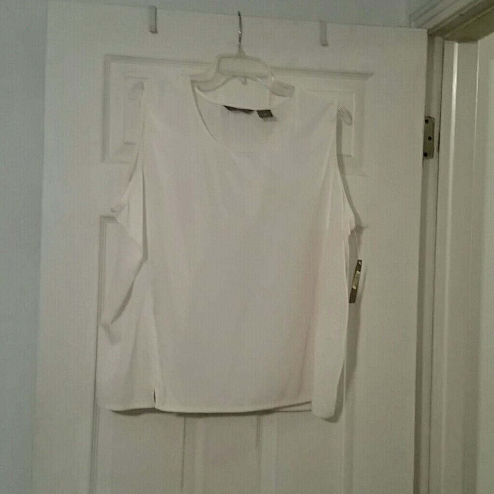 Investments sz 18 off white dress tank